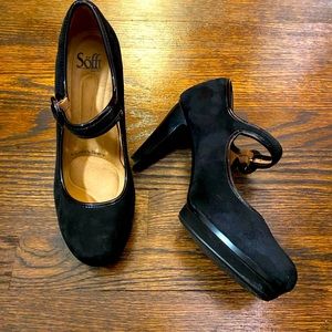 Mary Janes with Patent trim by Sofft